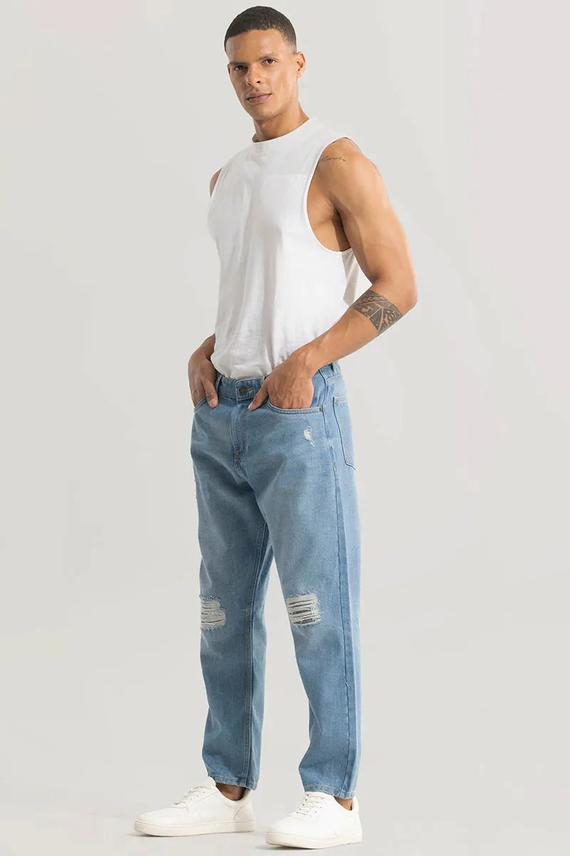 Downtown Sky Blue Baggy Jeans