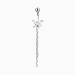 Dragonfly Tassel Belly Ring