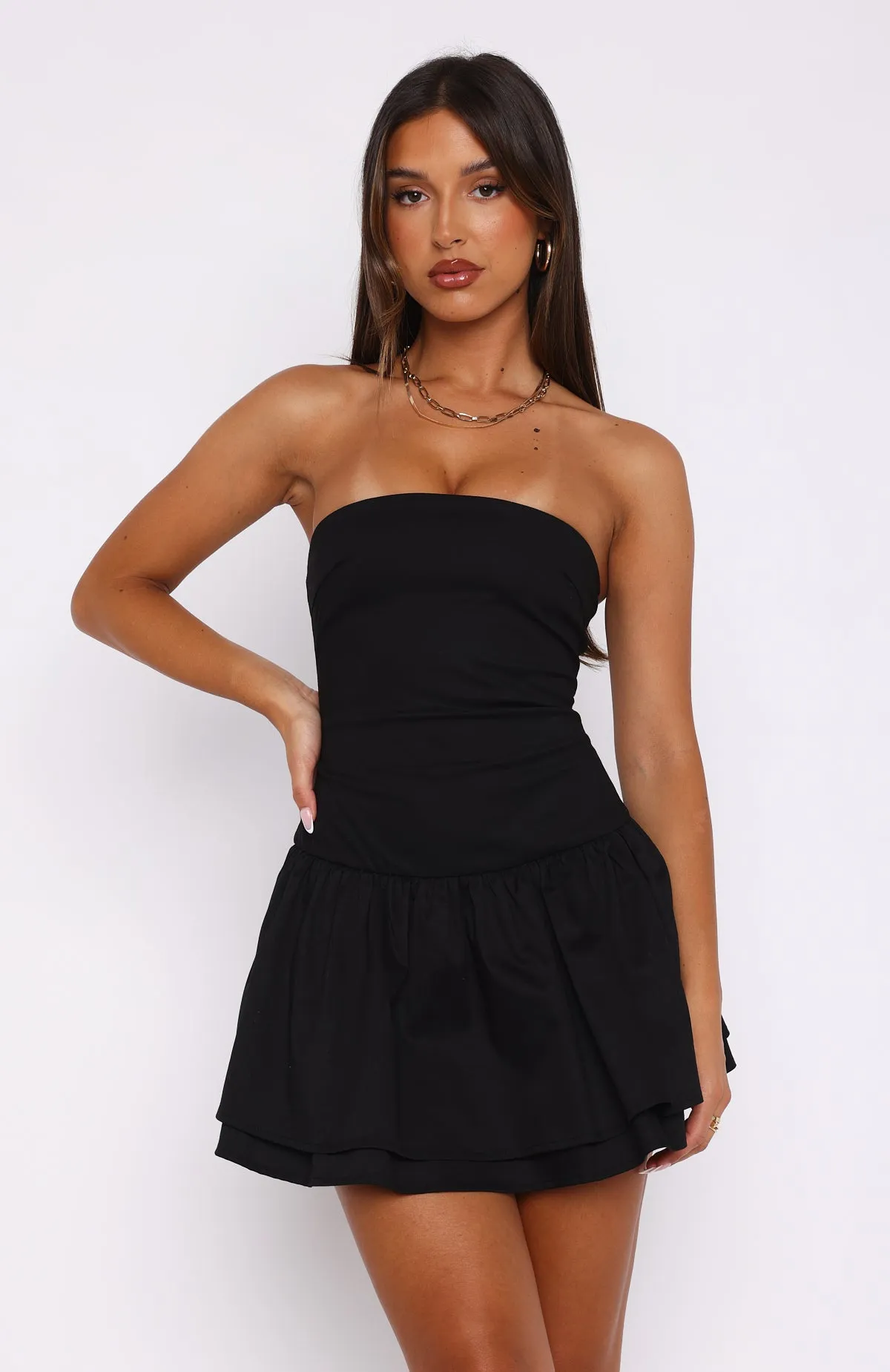 Early Hours Mini Dress Black