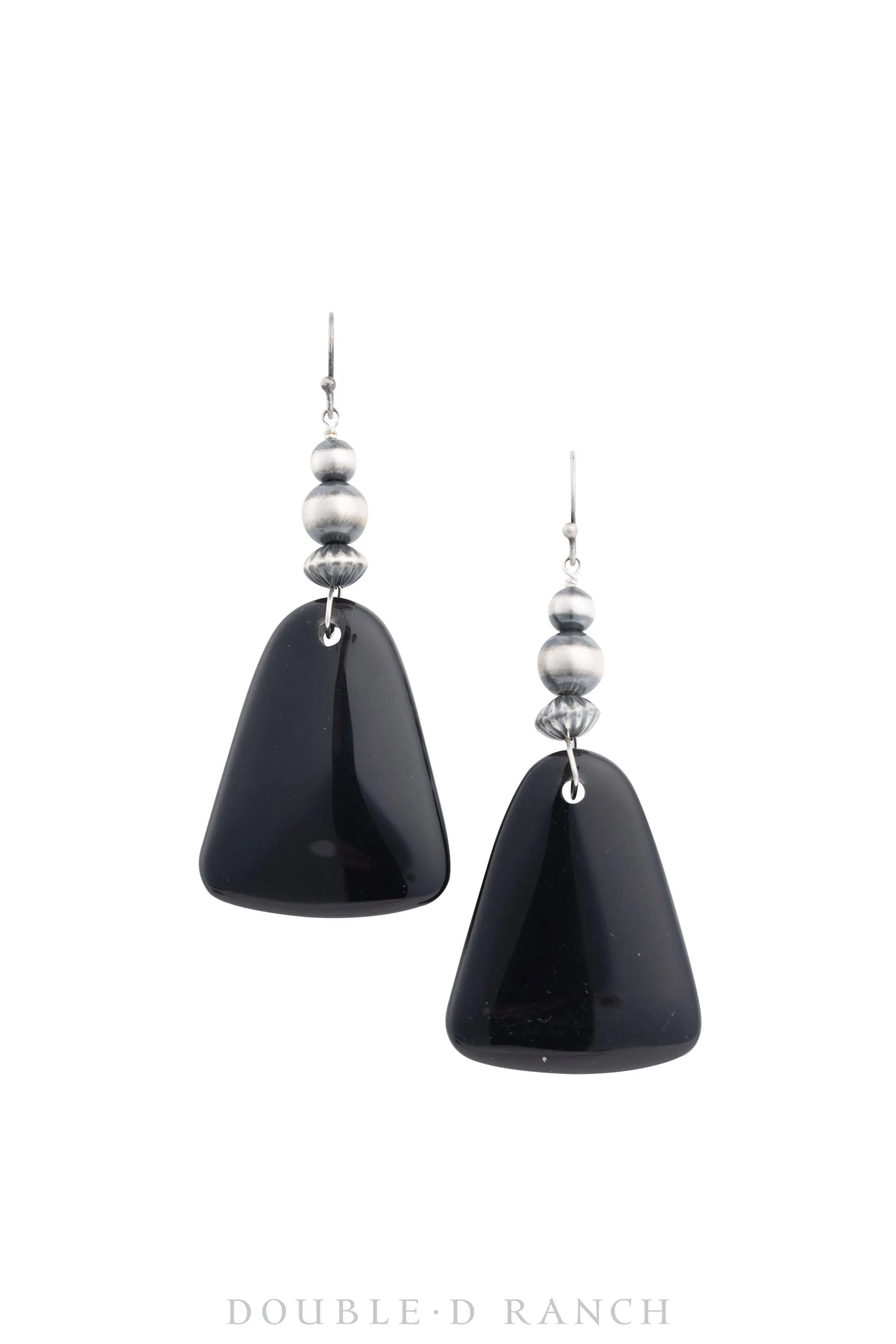 Earrings, Slab, Onyx, Contemporary, 1477