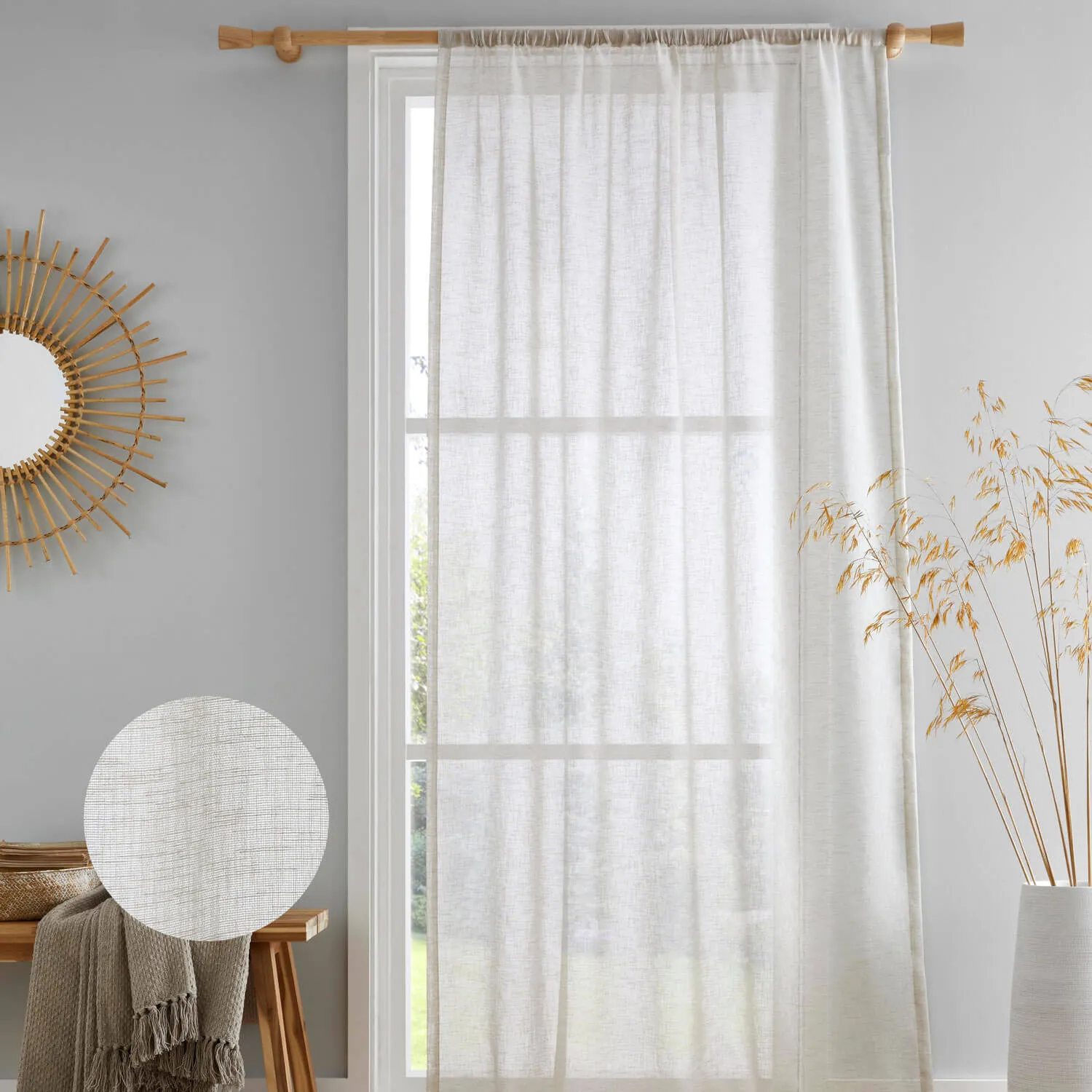 Eco Voile Curtains - 140x137