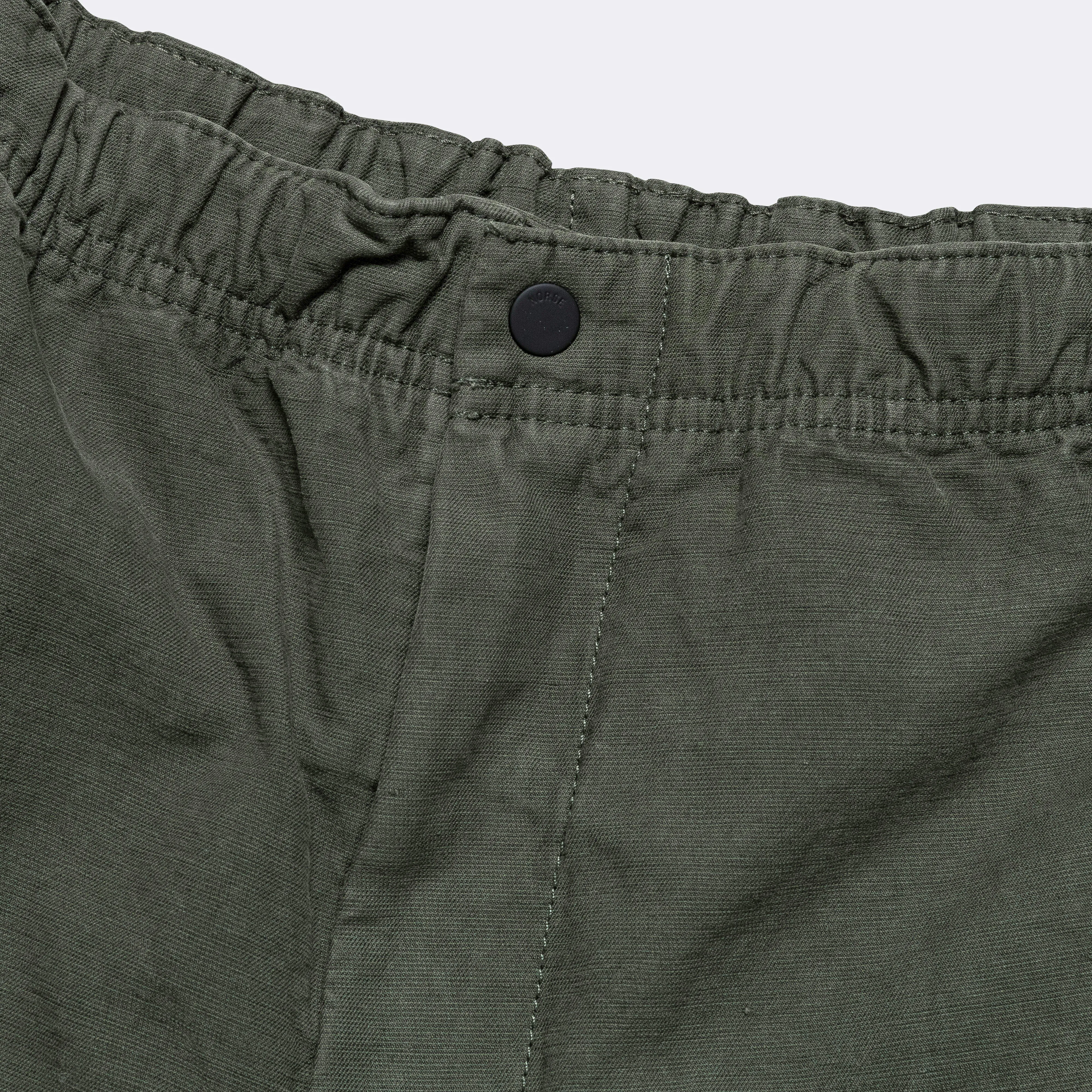 Ezra Cotton Linen Short - Spruce Green