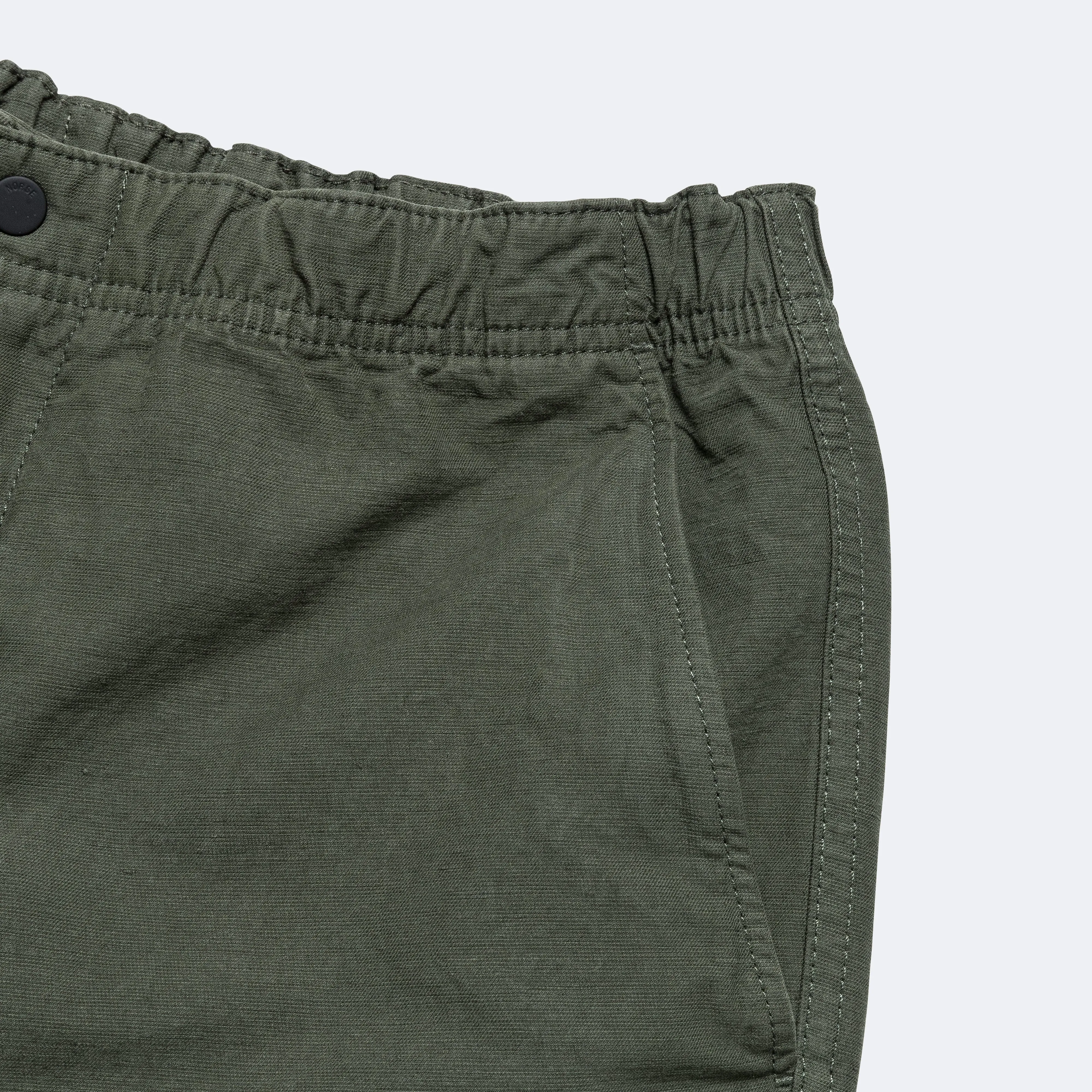 Ezra Cotton Linen Short - Spruce Green