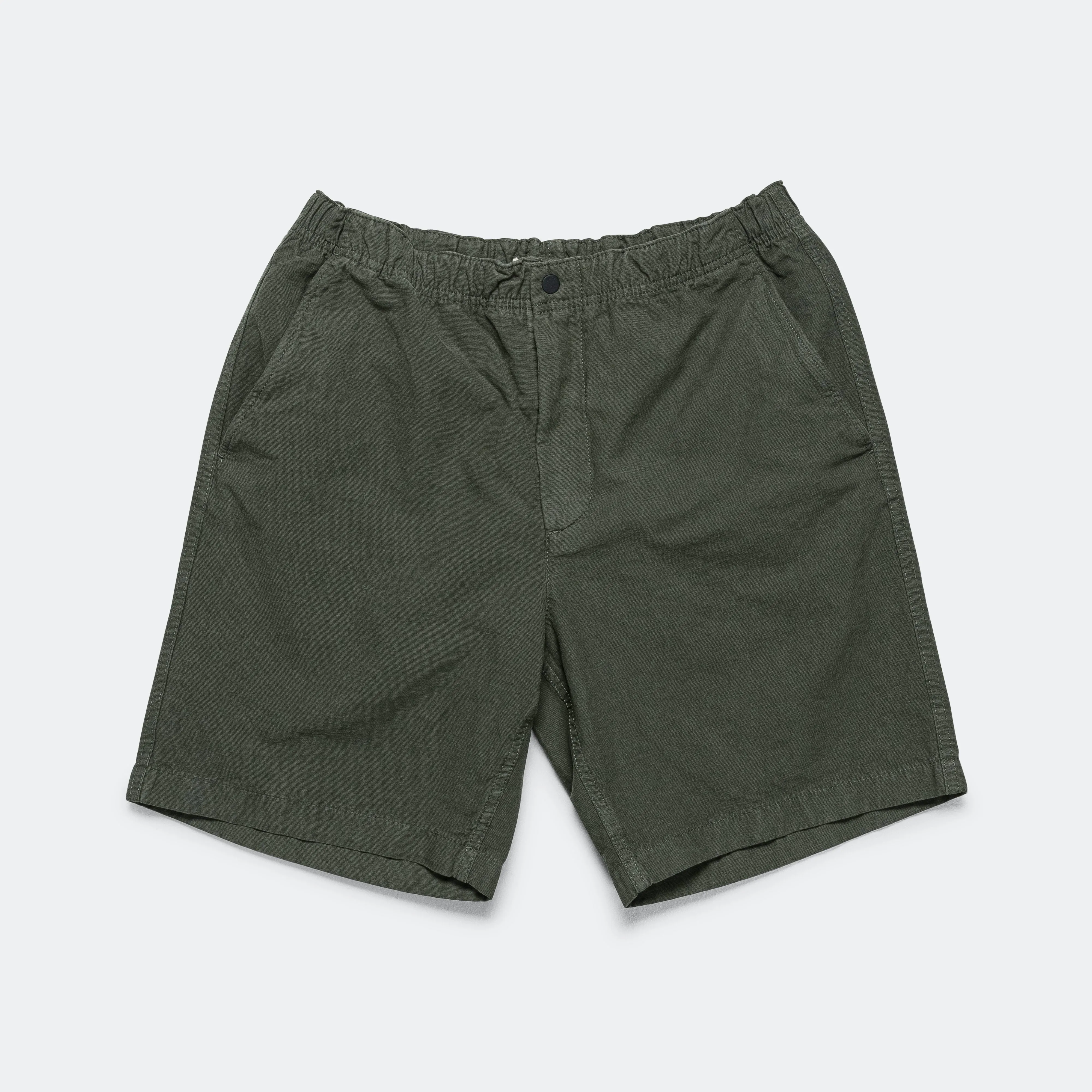 Ezra Cotton Linen Short - Spruce Green