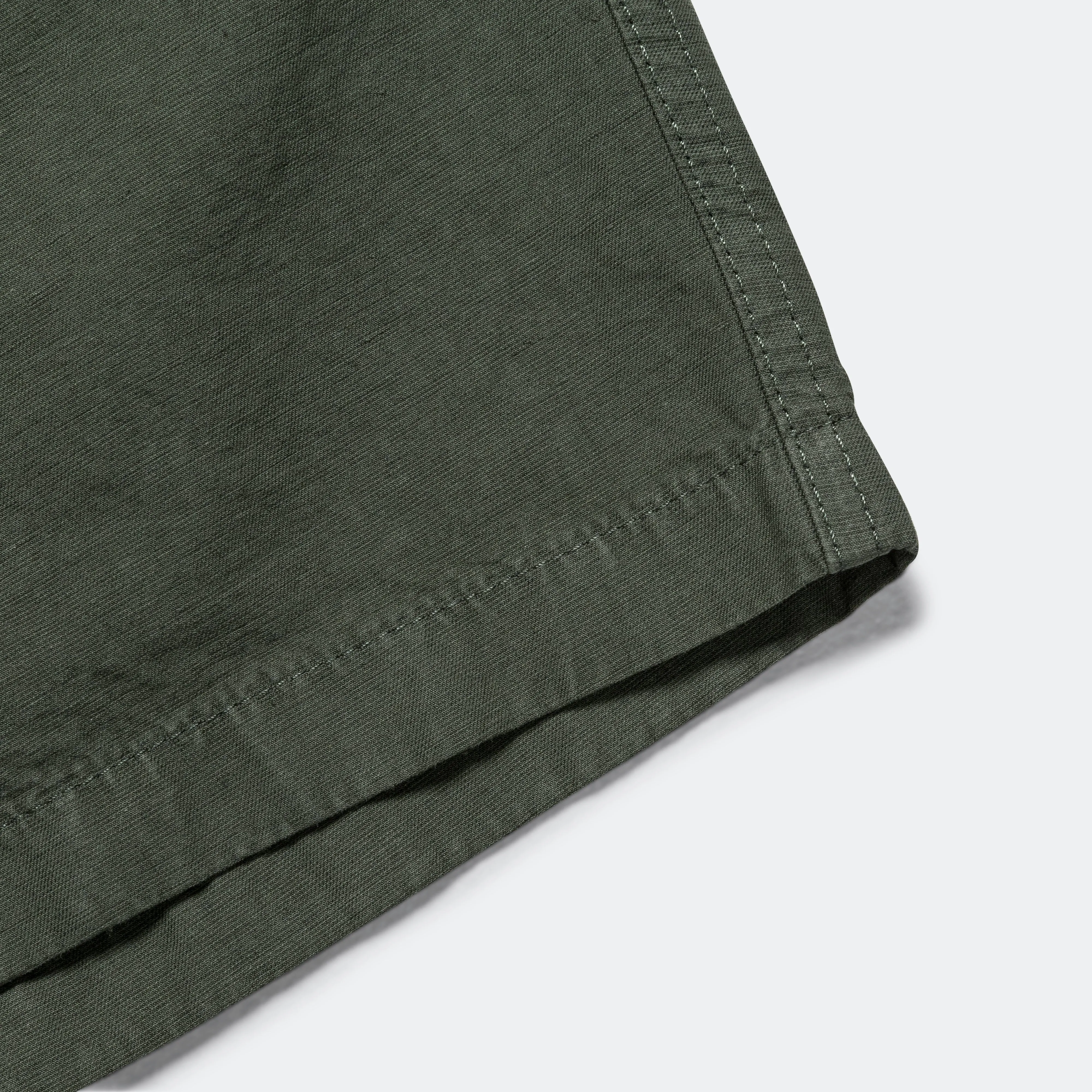 Ezra Cotton Linen Short - Spruce Green