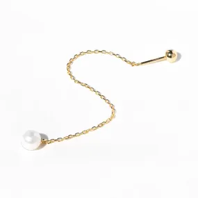 Fine Pearl Threader Earring