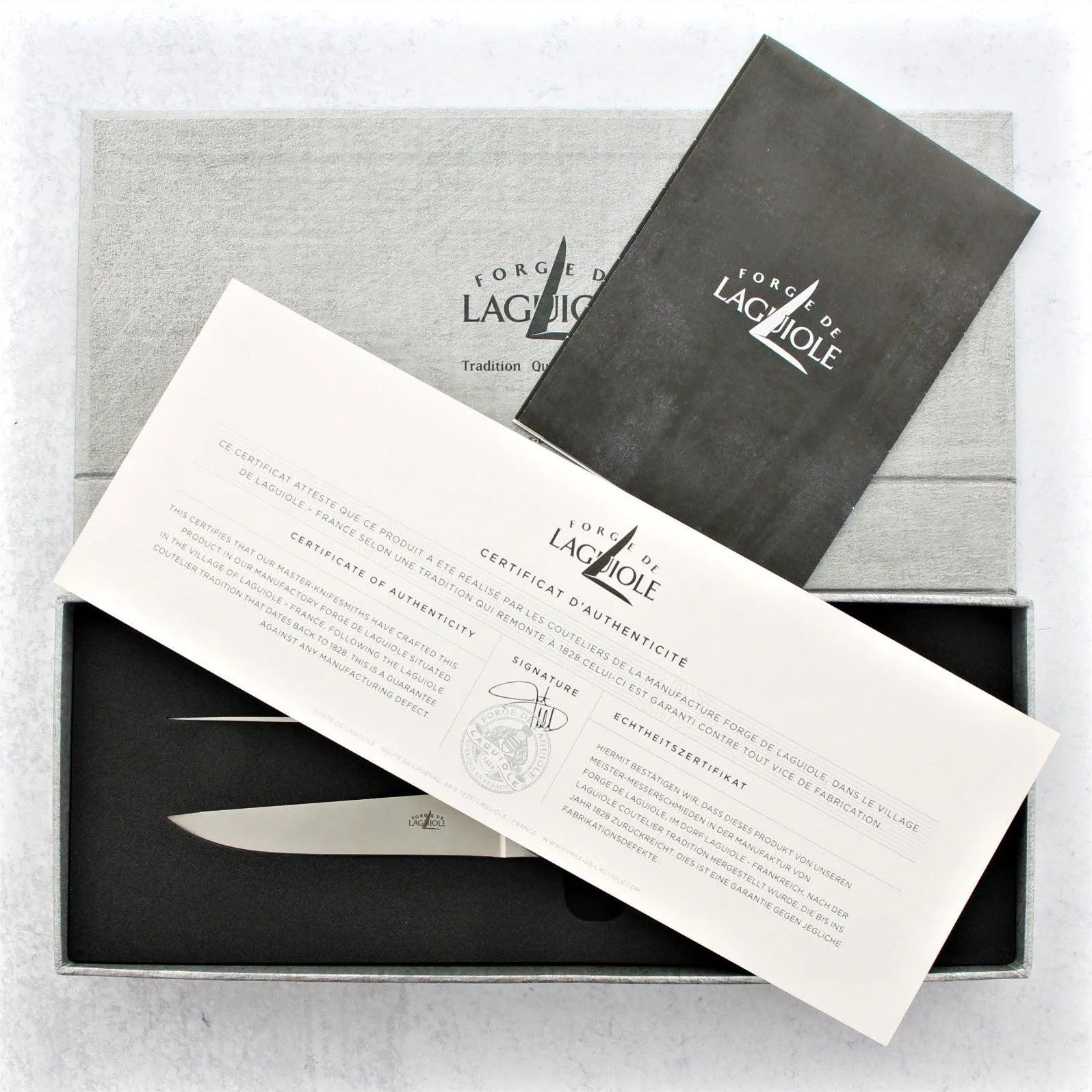 Forge de Laguiole Cattle Bone Handle Steak Knives - Set of 2