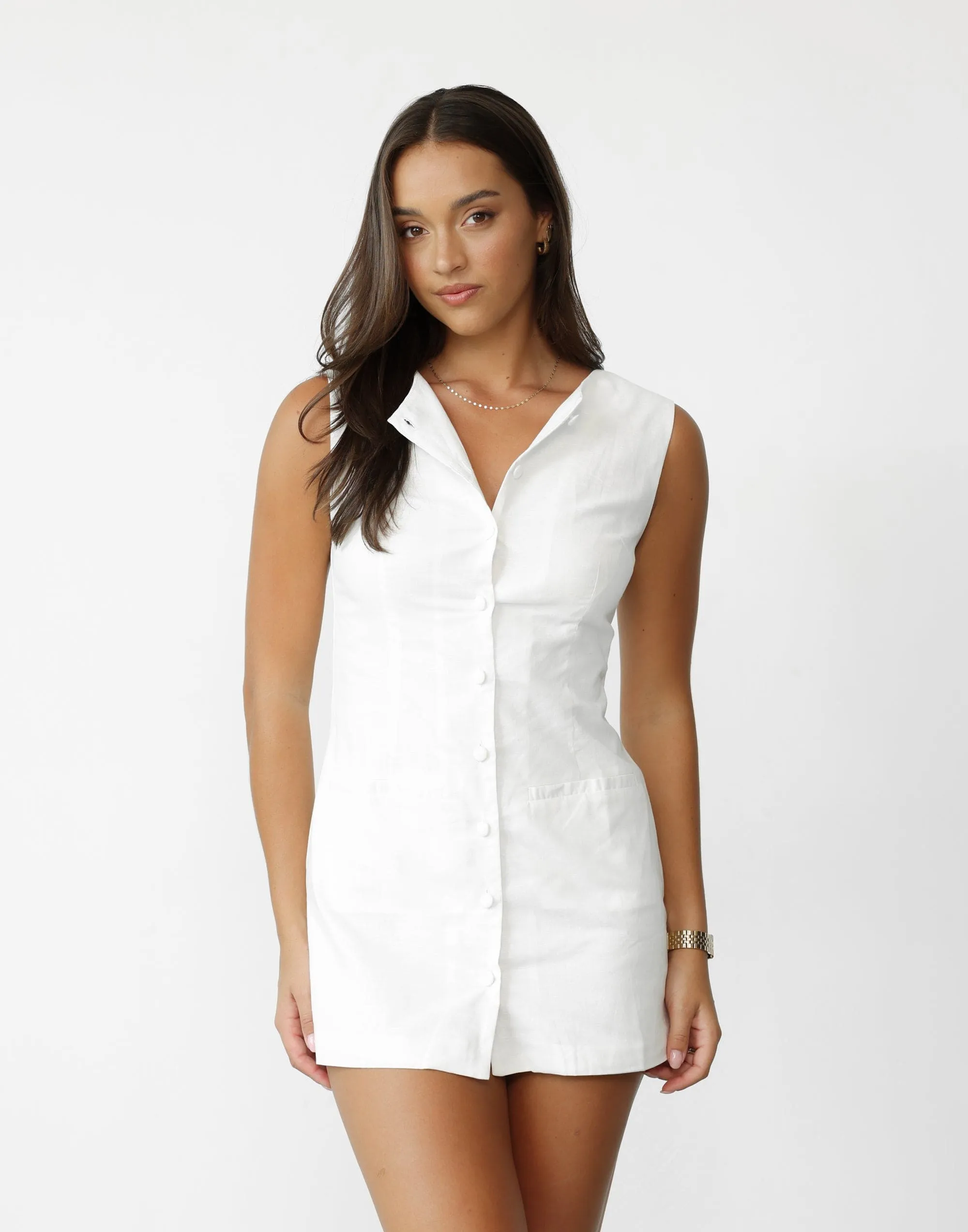 Garcia Mini Dress (White)