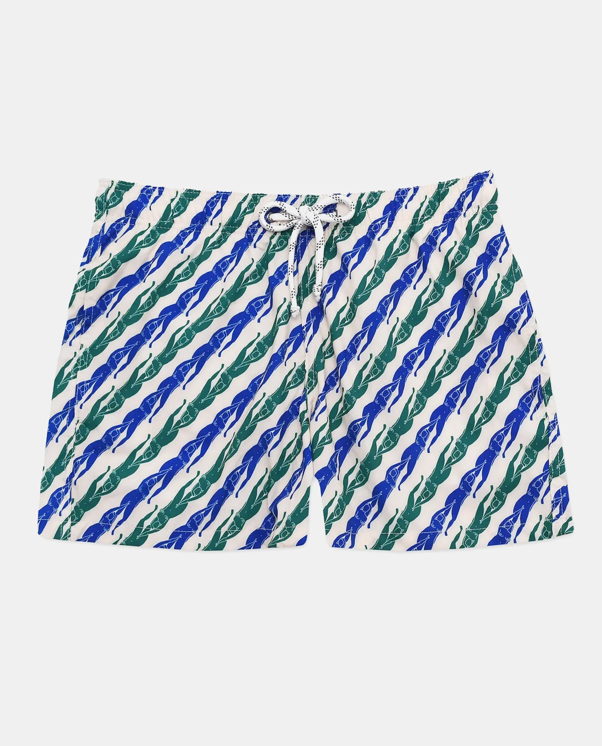 Gata Molhada Blue and Green Shorts