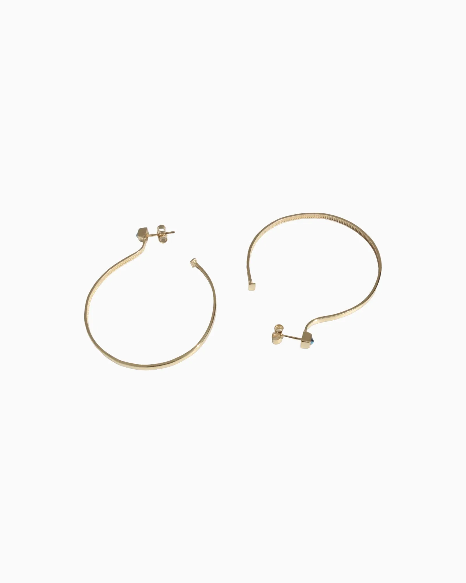 Gold Hoop Earrings Calliophis #05