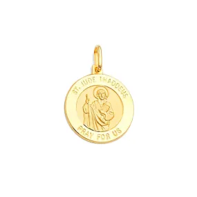 Gold-plated St. Jude Pendant Necklace