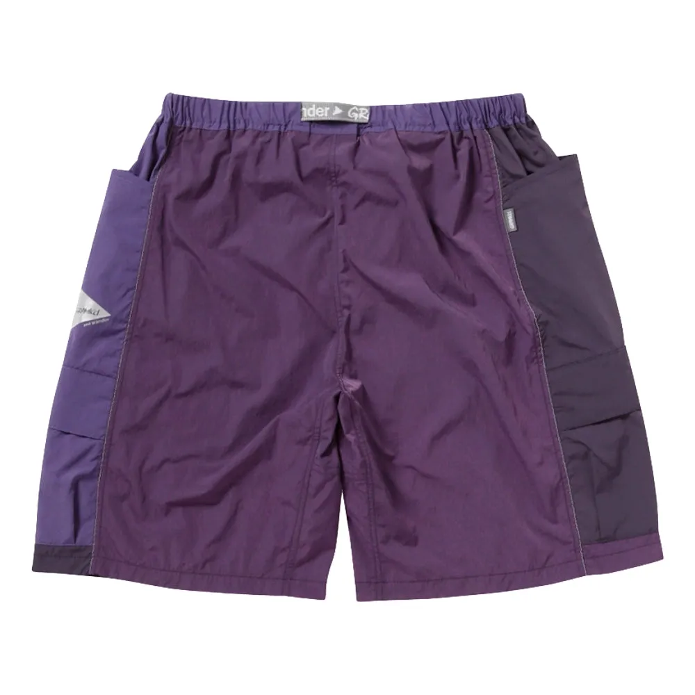 GRAMICCI GRAMICCI x ANDWANDER PATCHWORK WIND SHORT-PURPLE