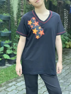 Hand-Painted Shirt (Starfish)