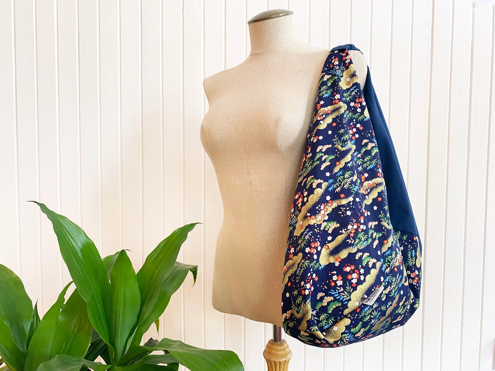 *Handmade* Origami bag | Market bag | Sakura (Navy Blue)