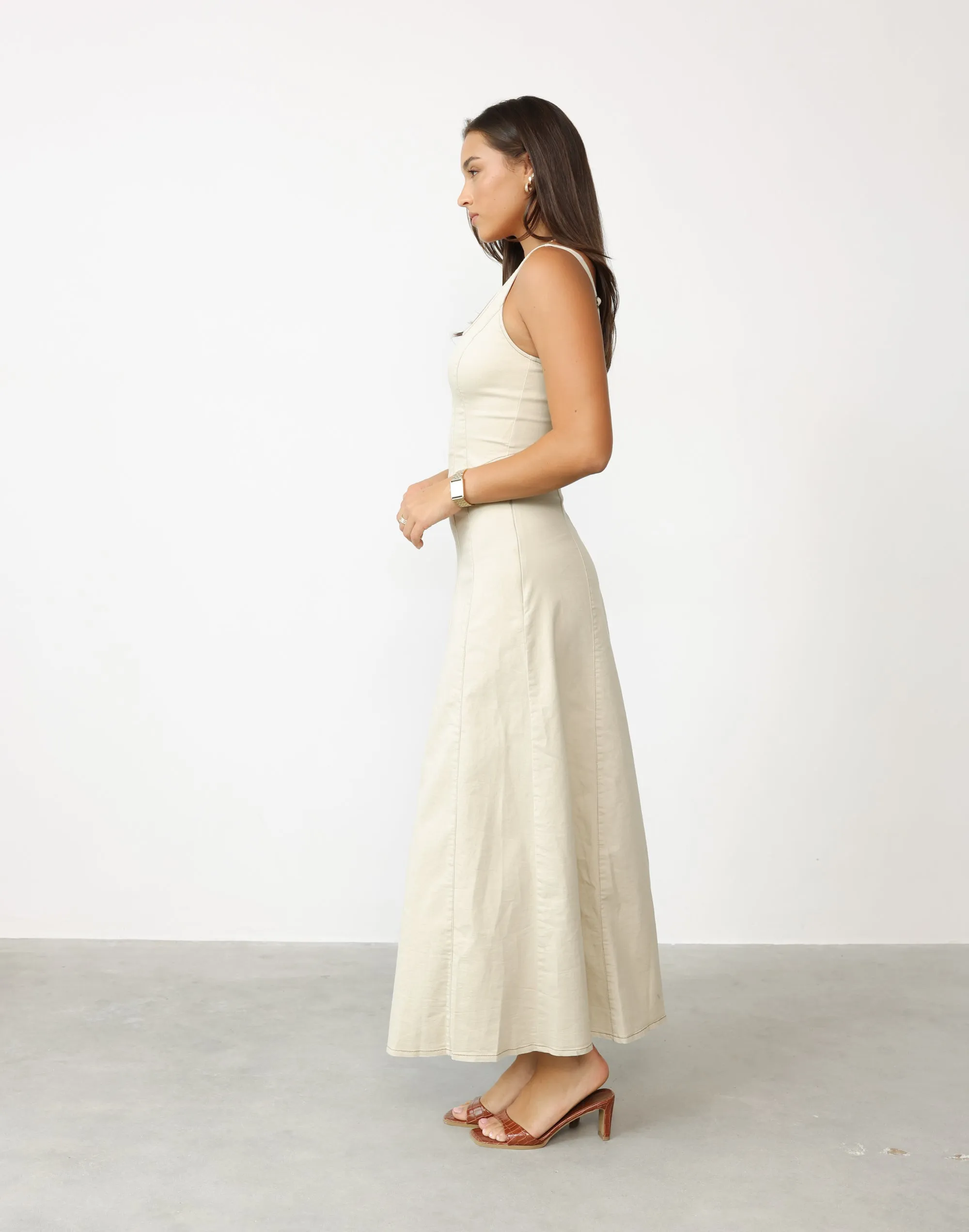 Haylee Maxi Skirt (Oat)