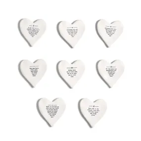 Heart Shape Coasters in Assorted Sentiments