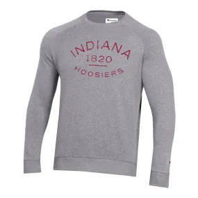 Indiana Hoosiers Tonal Print Triumph Grey Crew