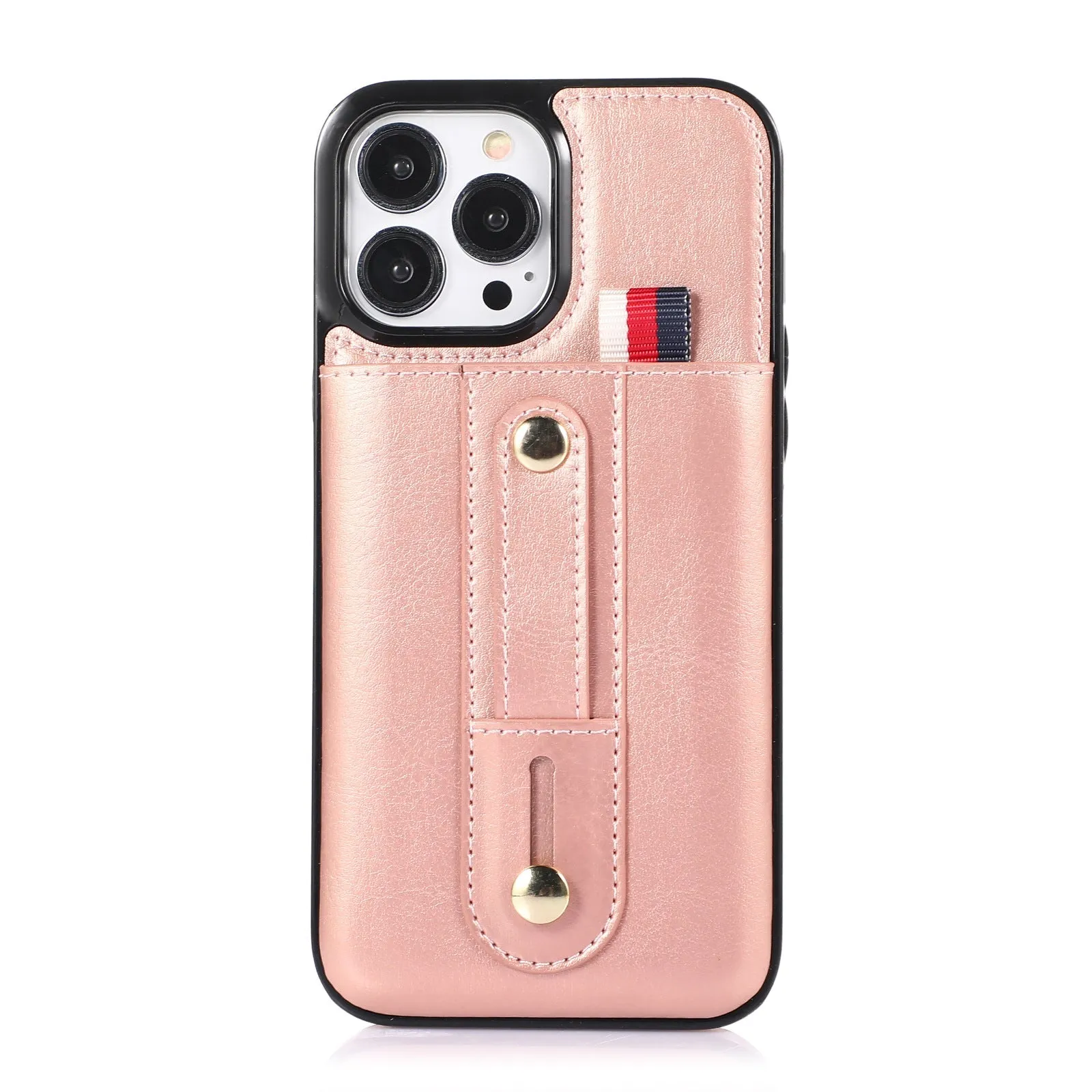 INSTOCK-iPhone15ProMax ring mobile phone leather card holder