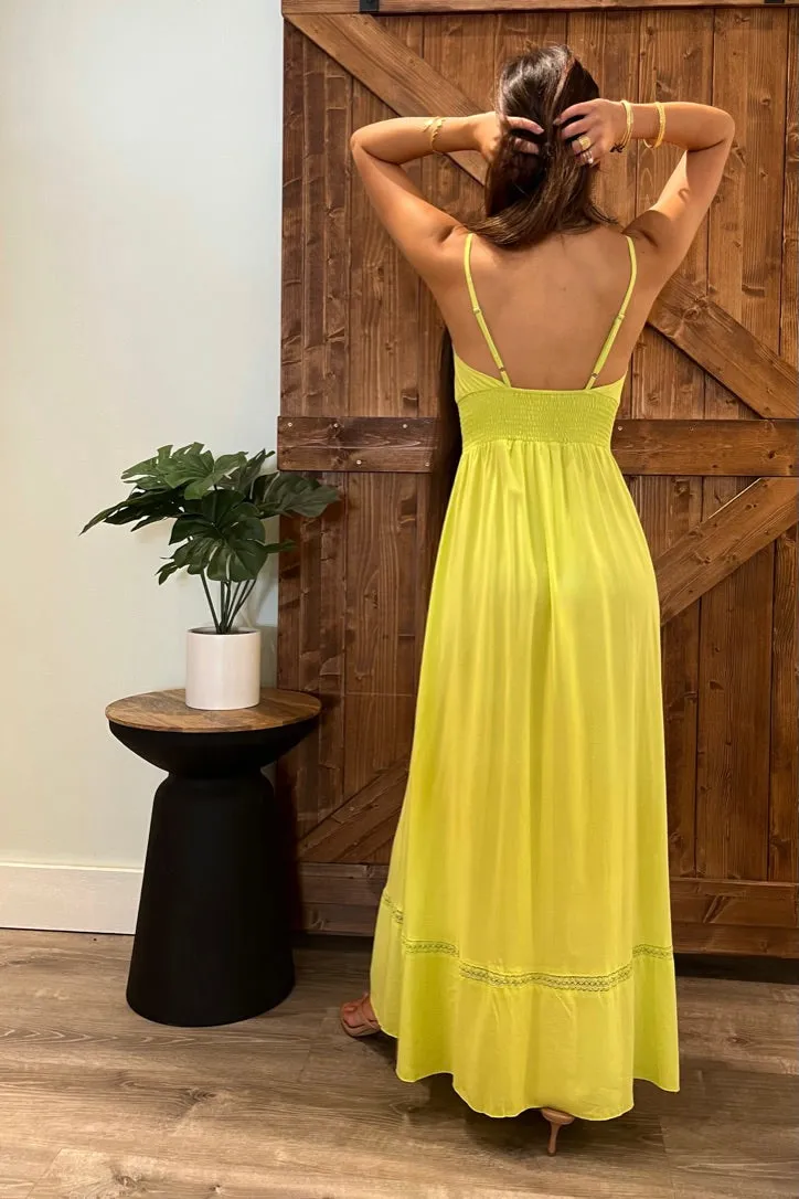 Jasper Dress / Solid Lime