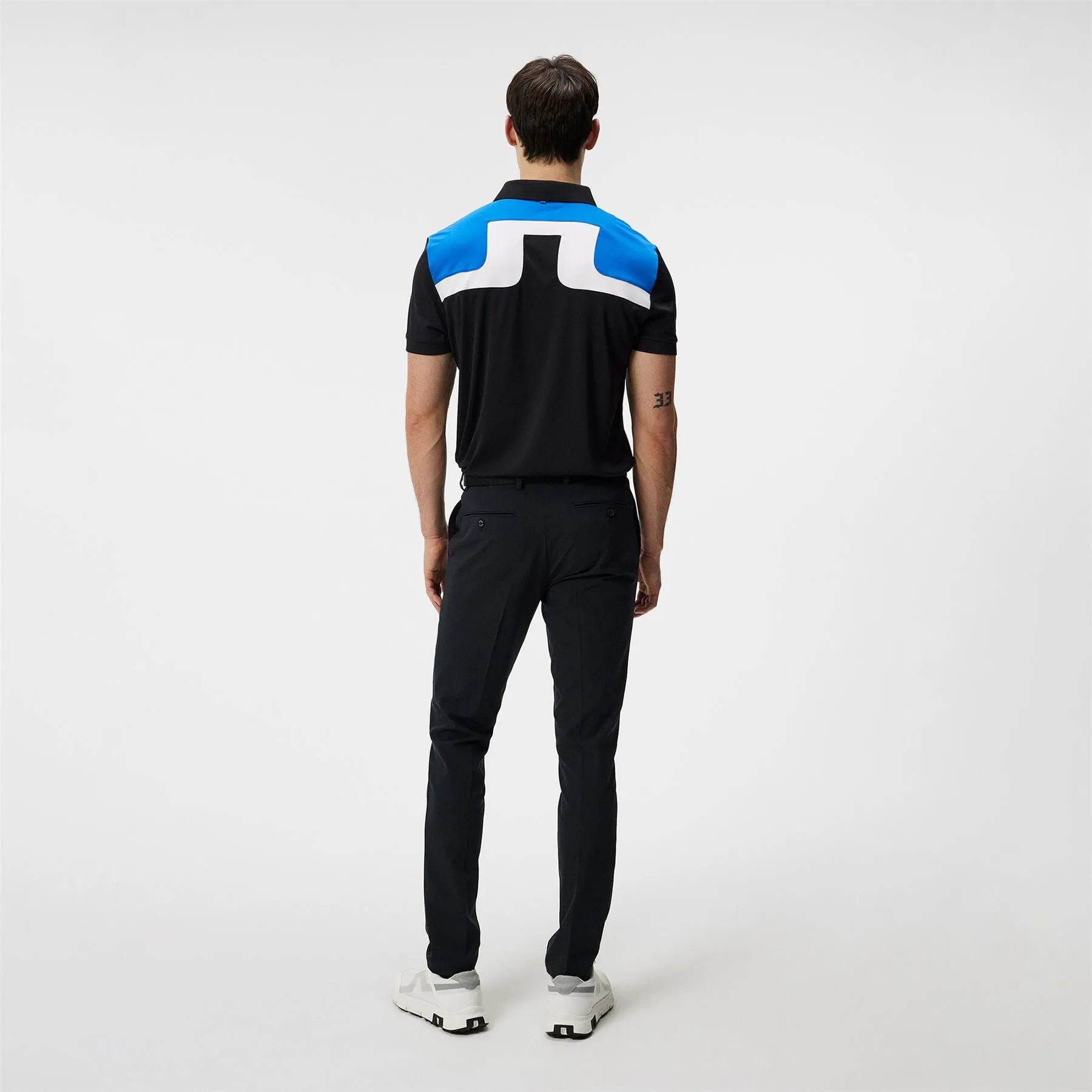 Jeff Regular Fit TX Jersey Tour Polo Black - SS24