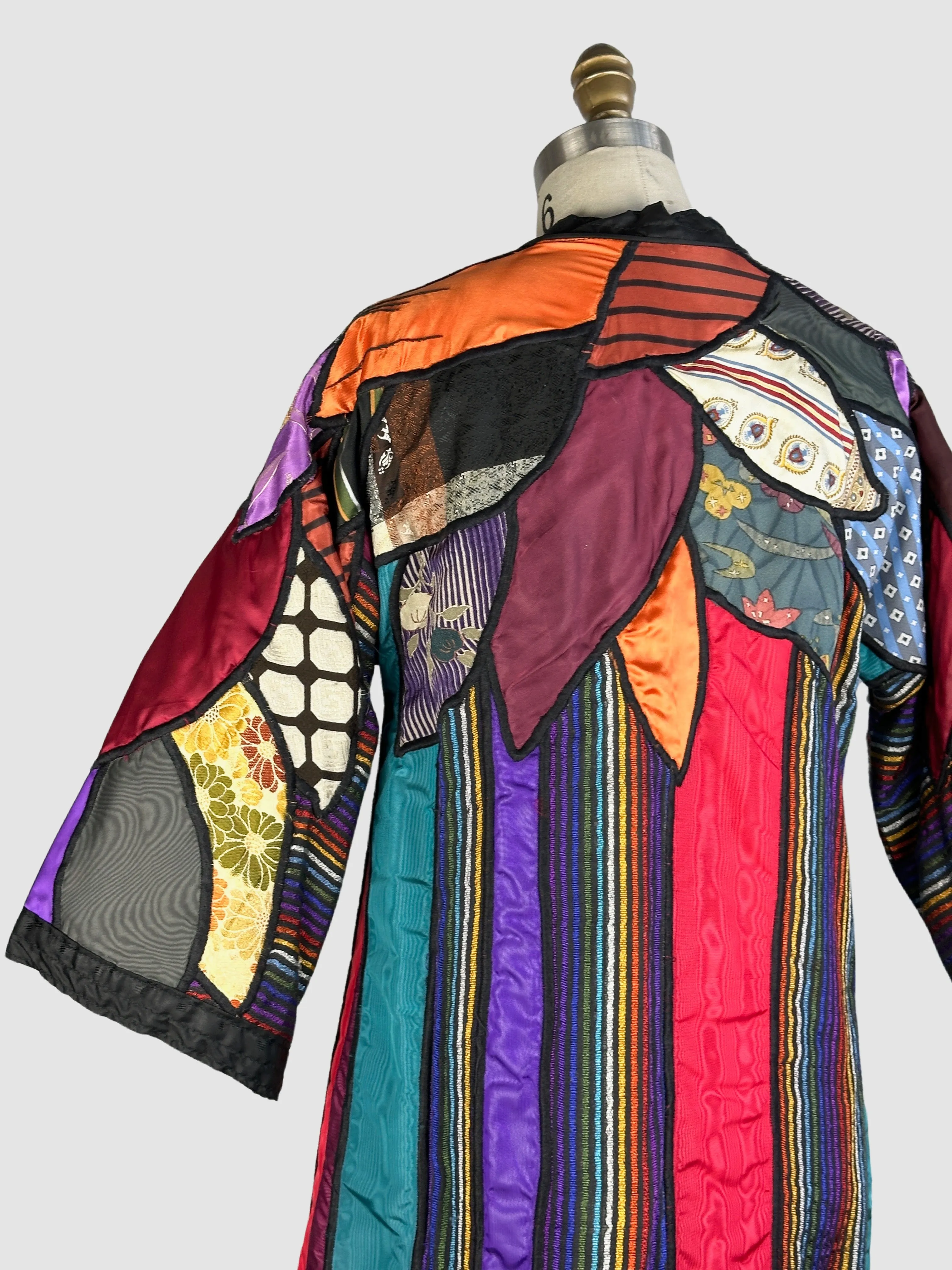 JUDITH ROBERTS La Coleccion 80s Patchwork Coat Small