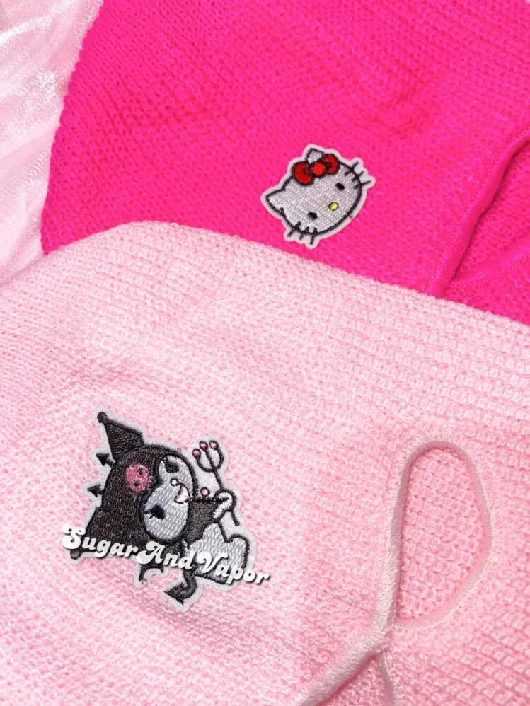 Kawaii Devil/Kitten Knitted Ski Mask