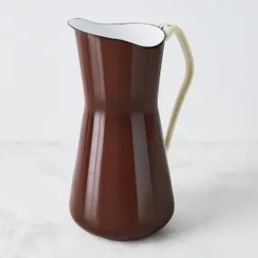 Kbenstyle Wrapped Handle Water Pitcher, Chestnut