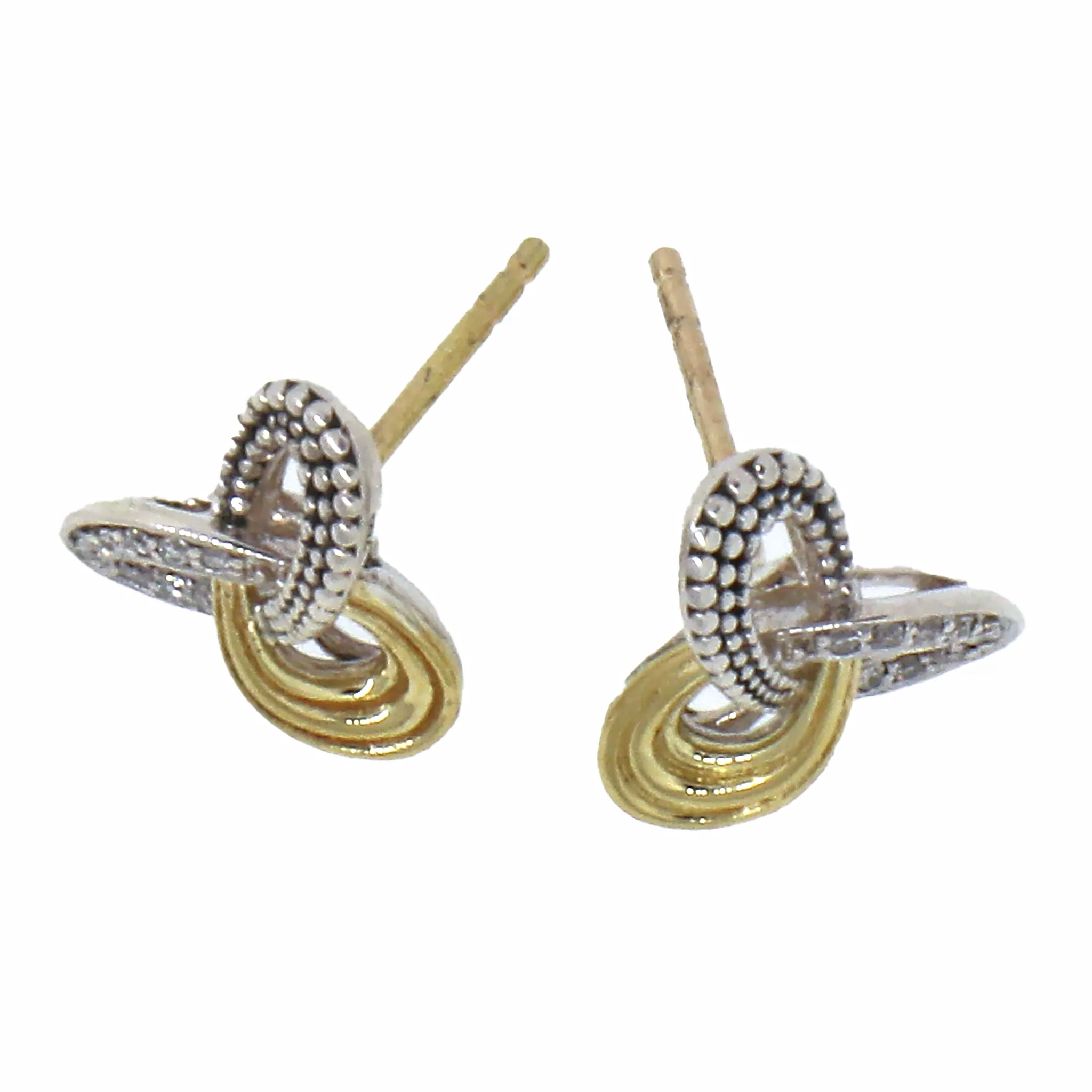 Lagos Pirouette Diamond Two-tone Earrings