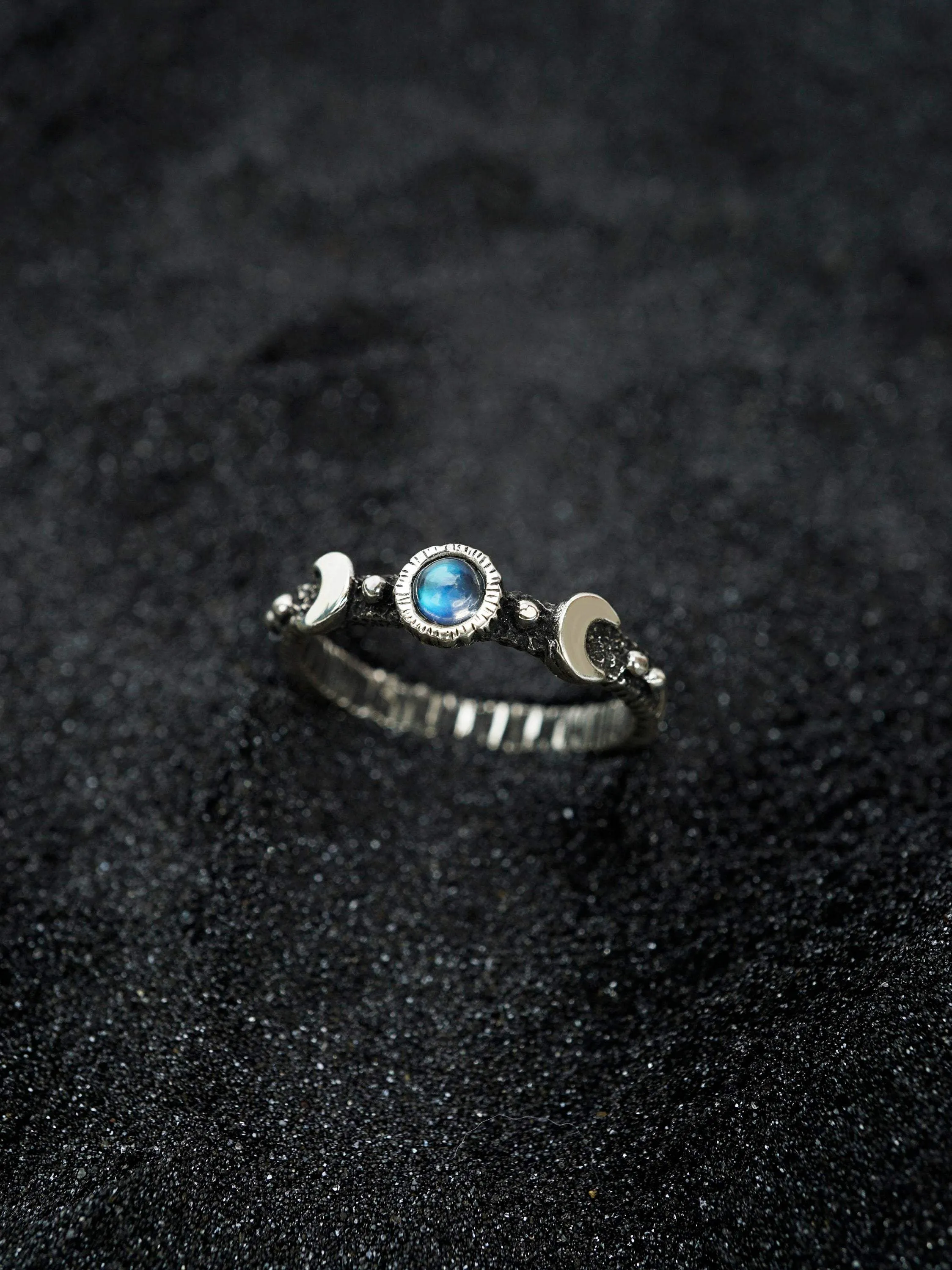 LALUNA | Moonstone silver ring | ready to ship /US