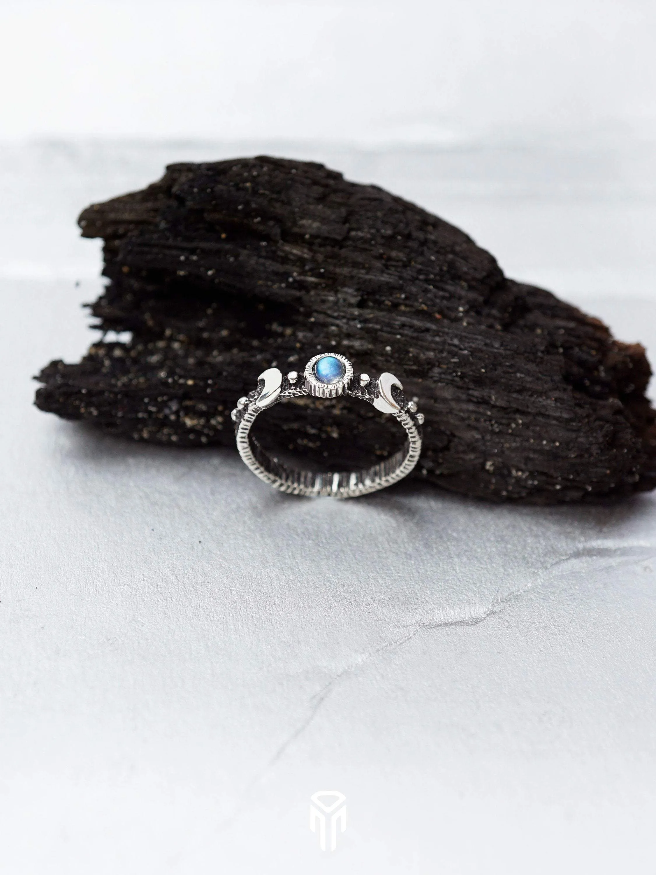 LALUNA | Moonstone silver ring | ready to ship /US