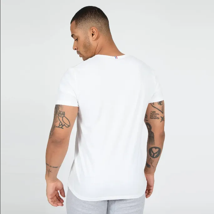 Le Coq Sportif Short Sleeve T-shirt 2120202 white