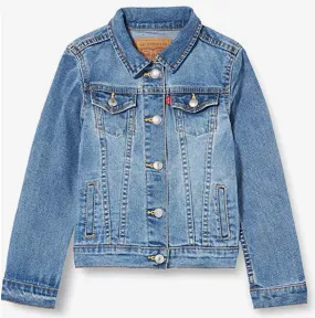 Levi's Kids Barstow Western Denim Jacket 3E4388-M0K medium blue