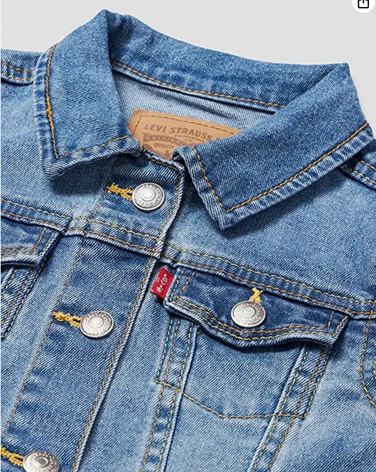 Levi's Kids Barstow Western Denim Jacket 3E4388-M0K medium blue