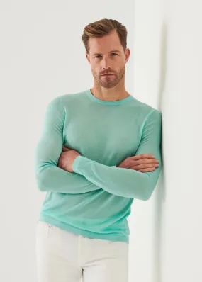 LIGHTWEIGHT MERINO BLEND CREWNECK SWEATER