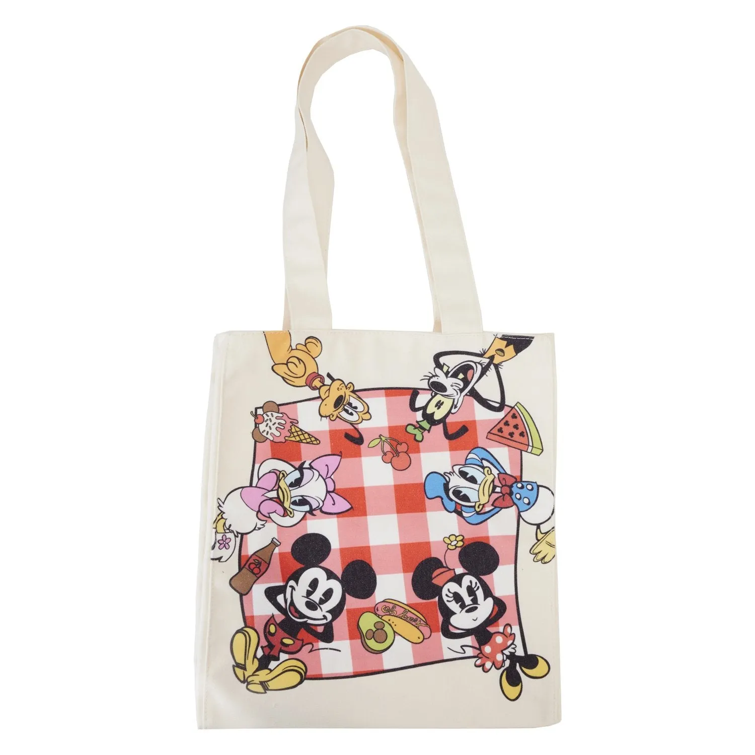 Loungefly Disney Mickey and Friends Canvas Tote Bag - Preorder