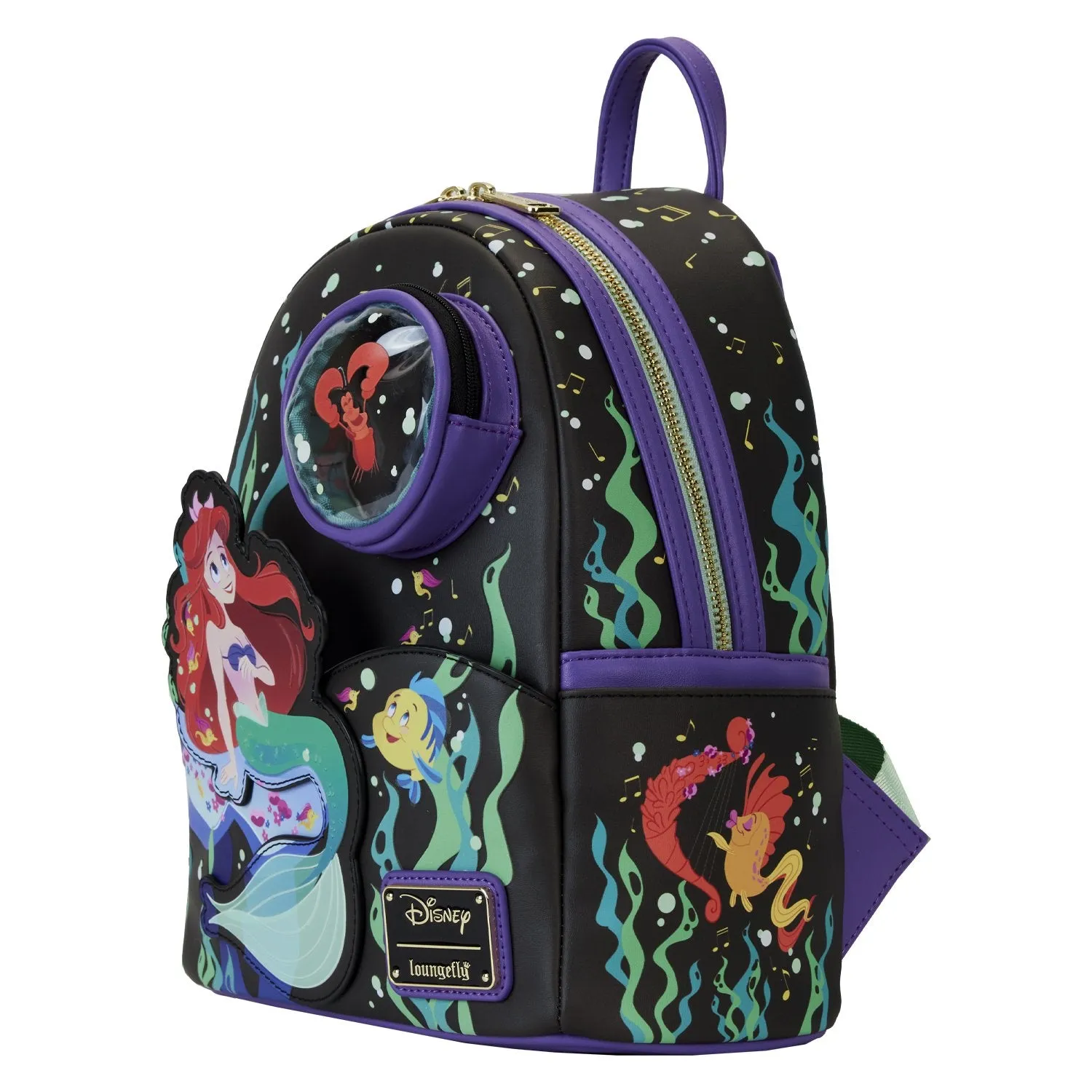 Loungefly Disney The Little Mermaid 35th Anniversary Life is the Bubbles Mini Backpack