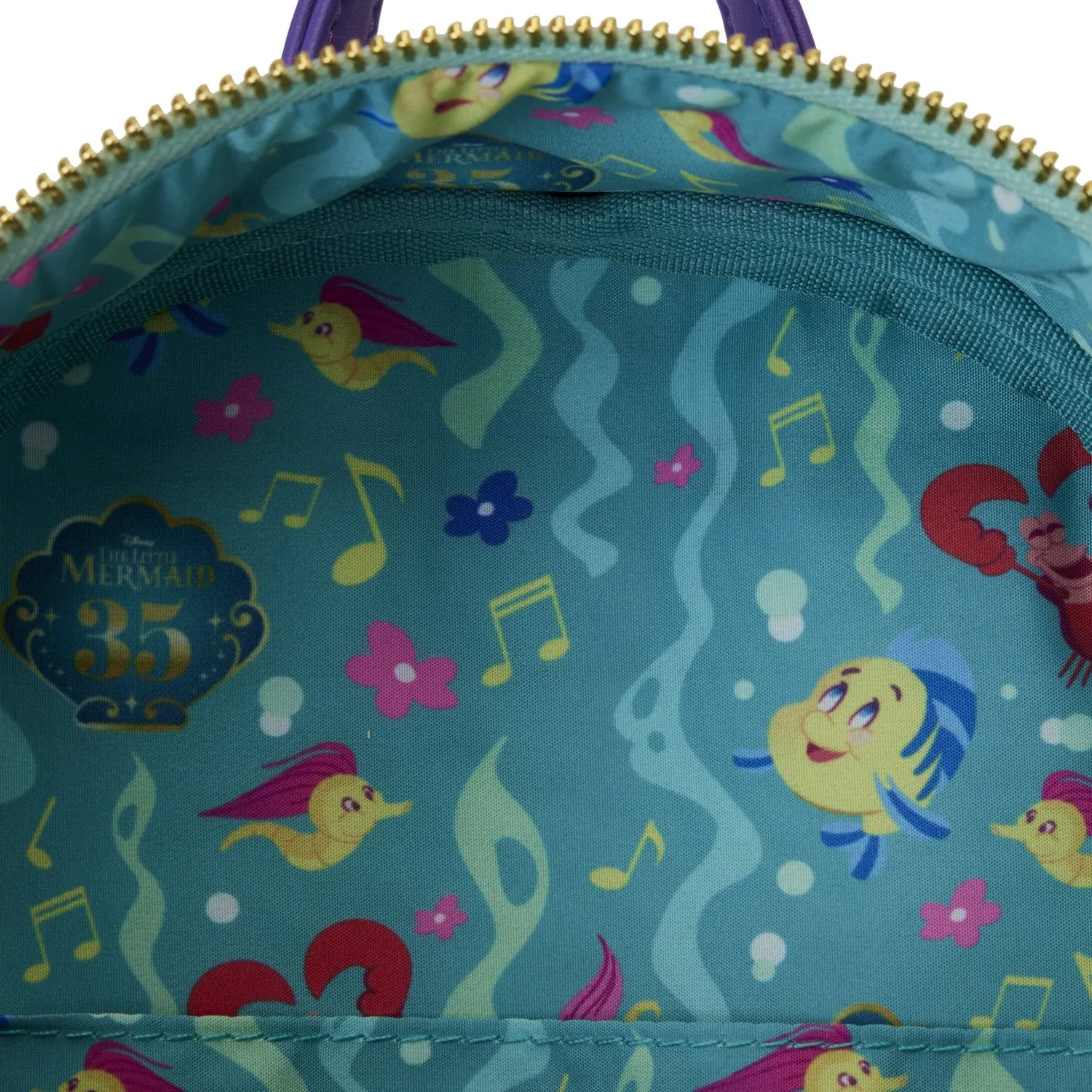 Loungefly Disney The Little Mermaid 35th Anniversary Life is the Bubbles Mini Backpack