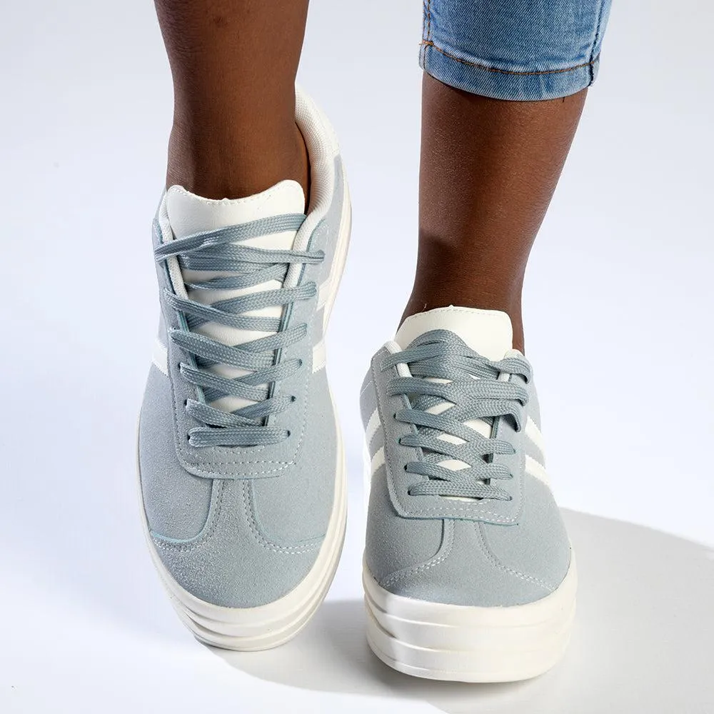 Madison Platform Fashion Sneaker - Light Blue