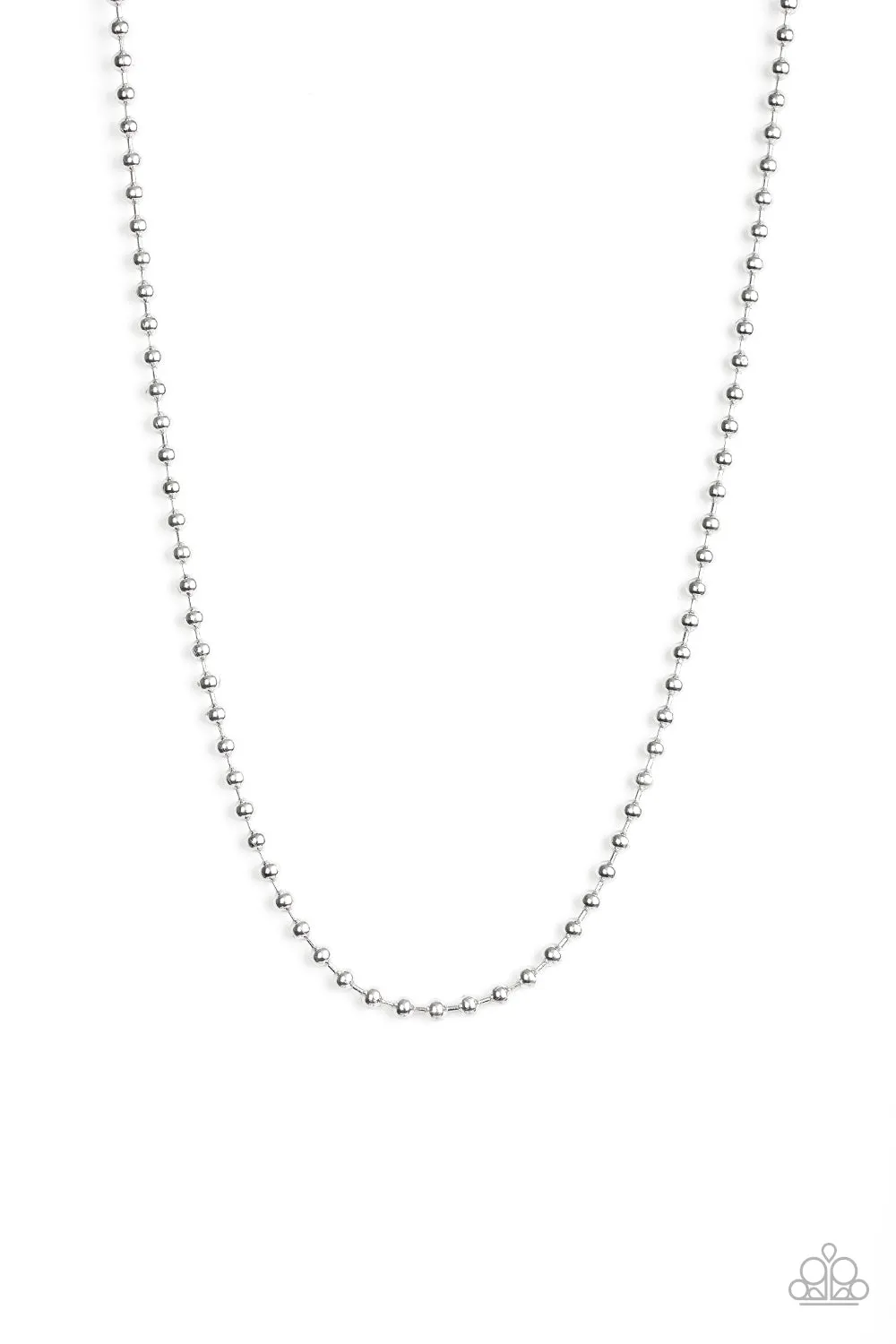 Mardi Gras Madness - Silver Paparazzi Urban Necklace