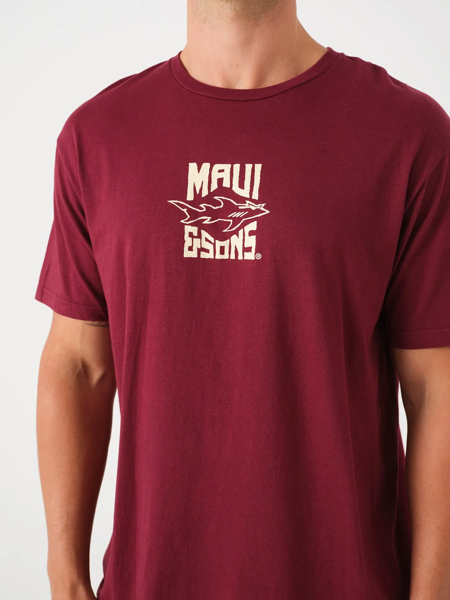 Maui Stoke T-Shirt in Maroon