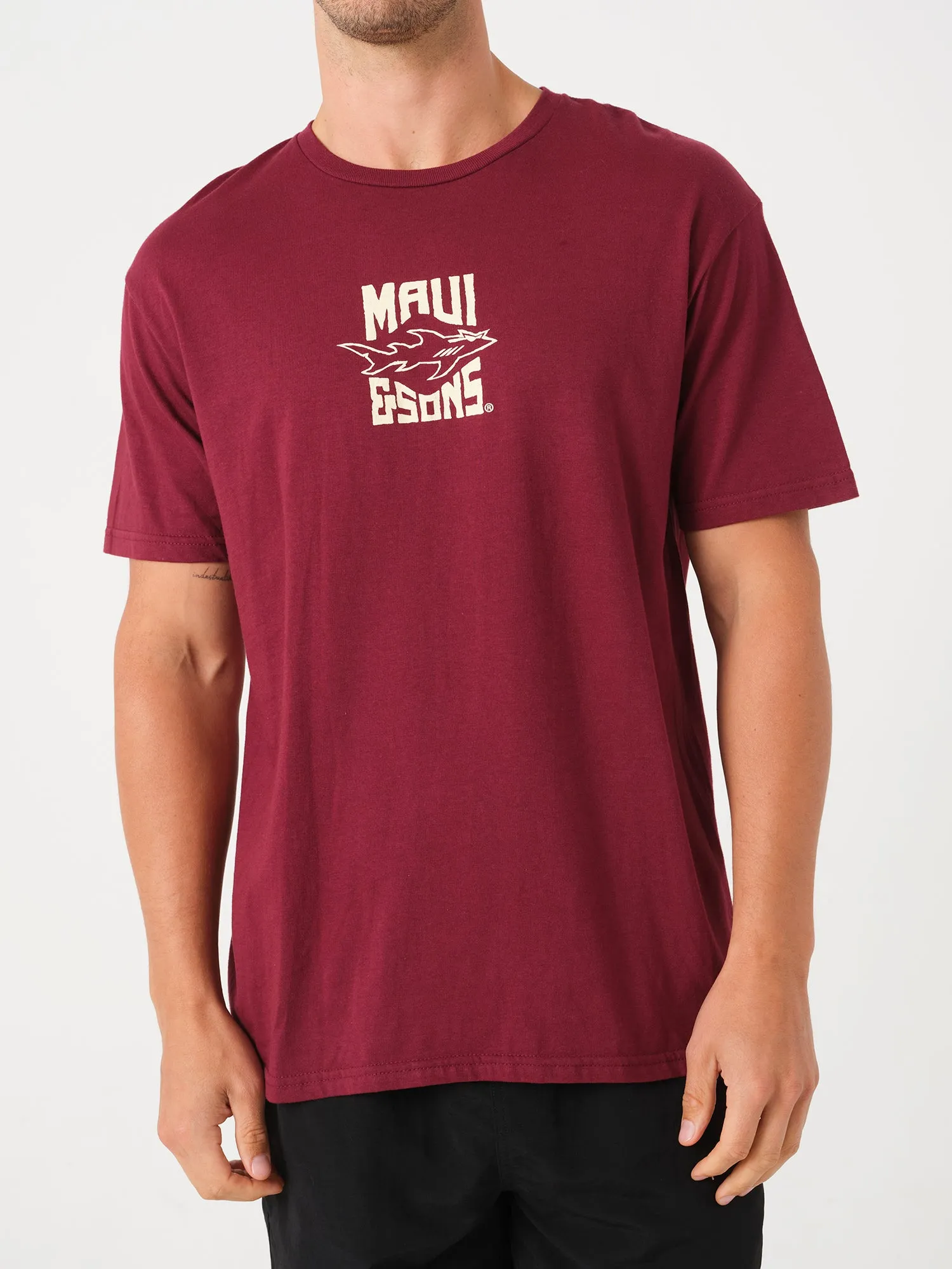 Maui Stoke T-Shirt in Maroon