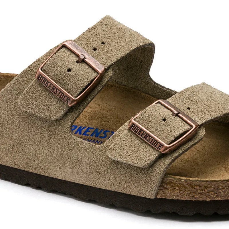 Men's Arizona Soft Footbed Taupe Suede