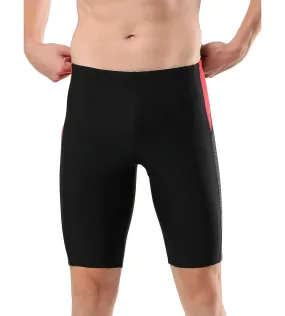 Men's Endurance Dive Jammer - Black & Fed Red