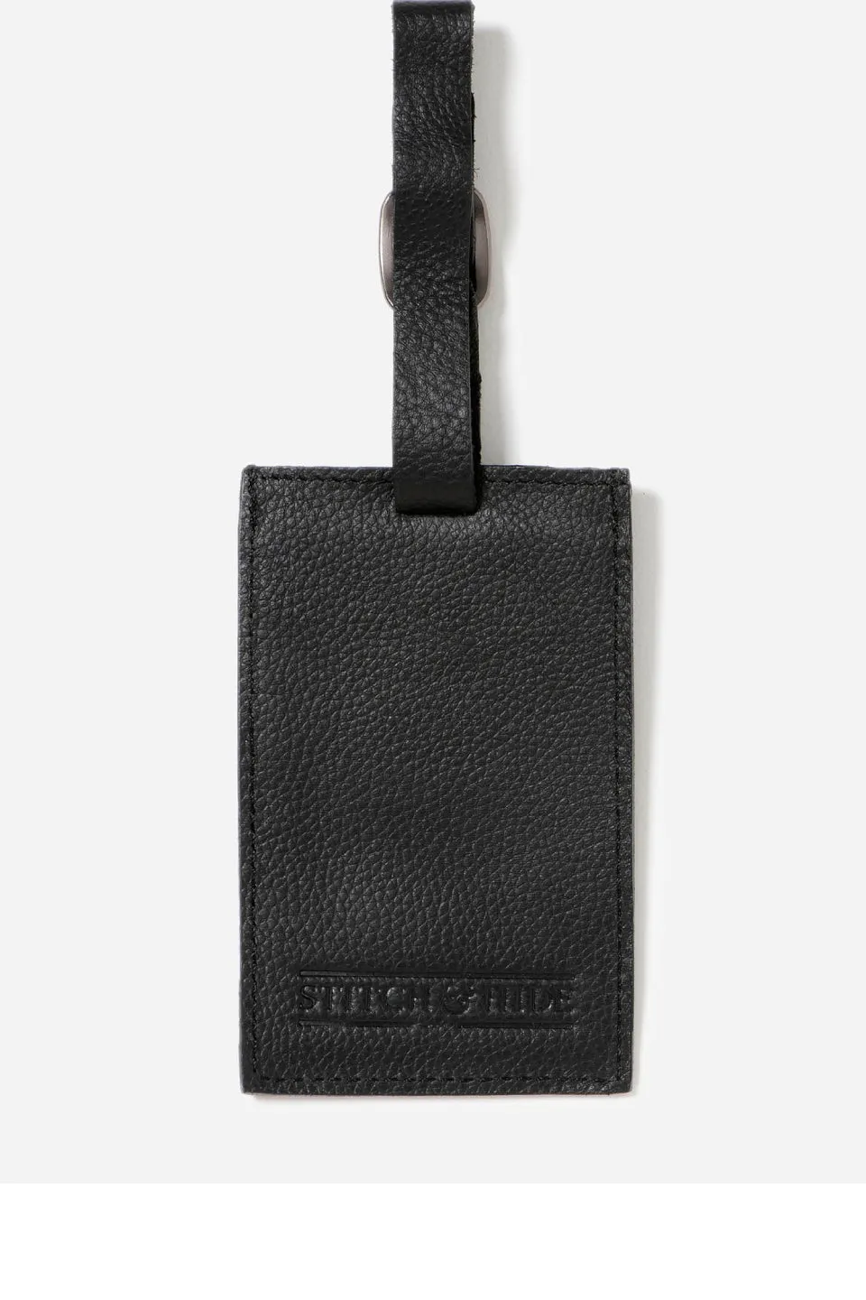 Miles Black Luggage Tag