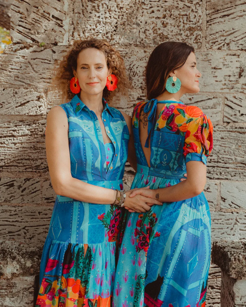 Mint Wild Flower Earrings