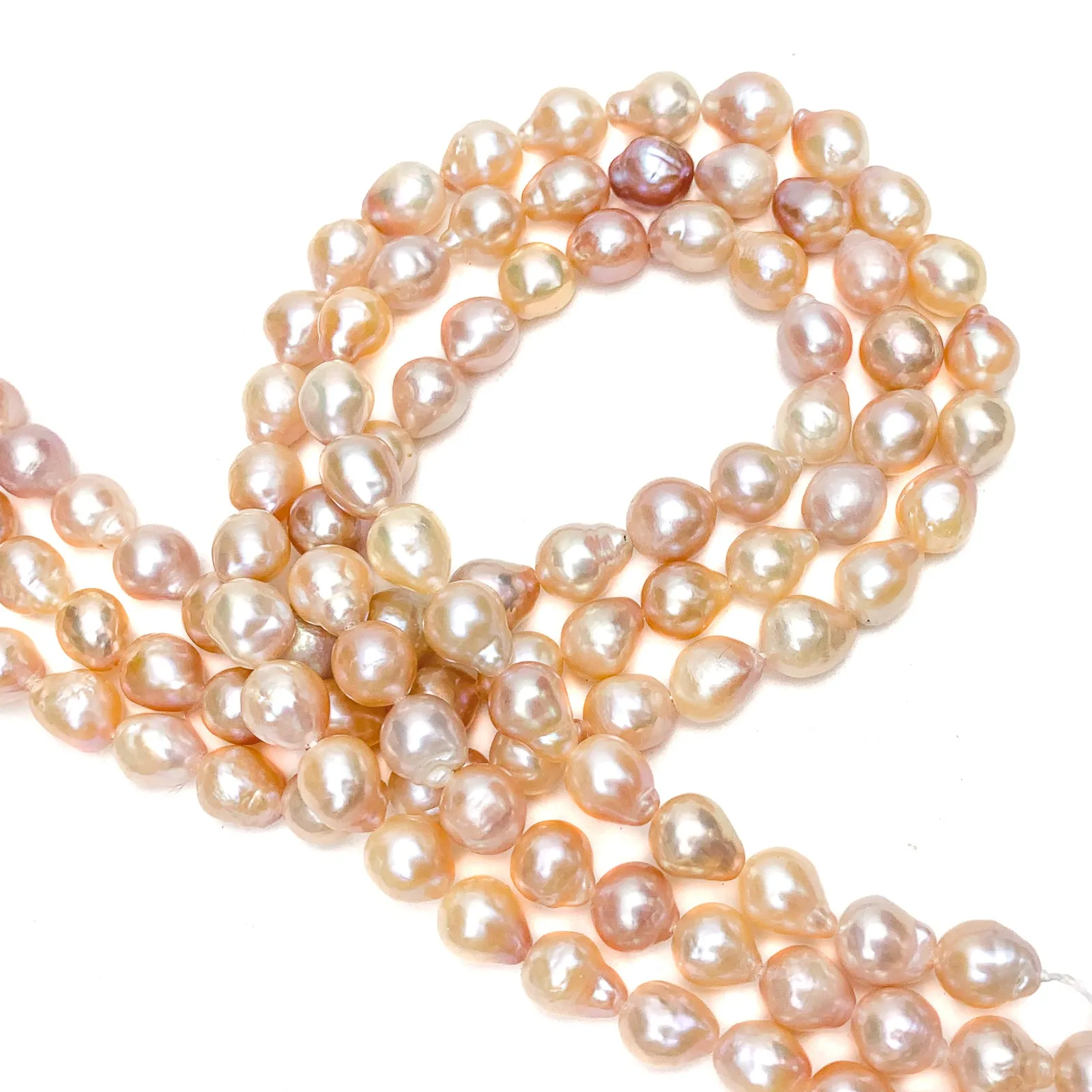 Multicolored Baroque Freshwater Pearl Bead Strand