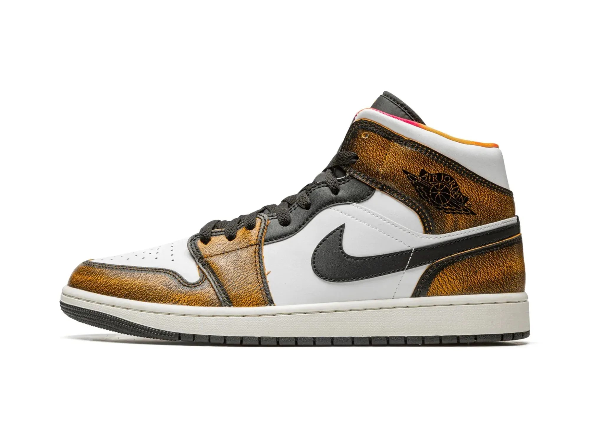 Nike Air Jordan 1 Mid "Orange Wear-Away"