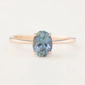 Nina Ring - GIA Certified 1.4ct Blue MontanaSapphire, 14k Rose Gold (One of a kind)