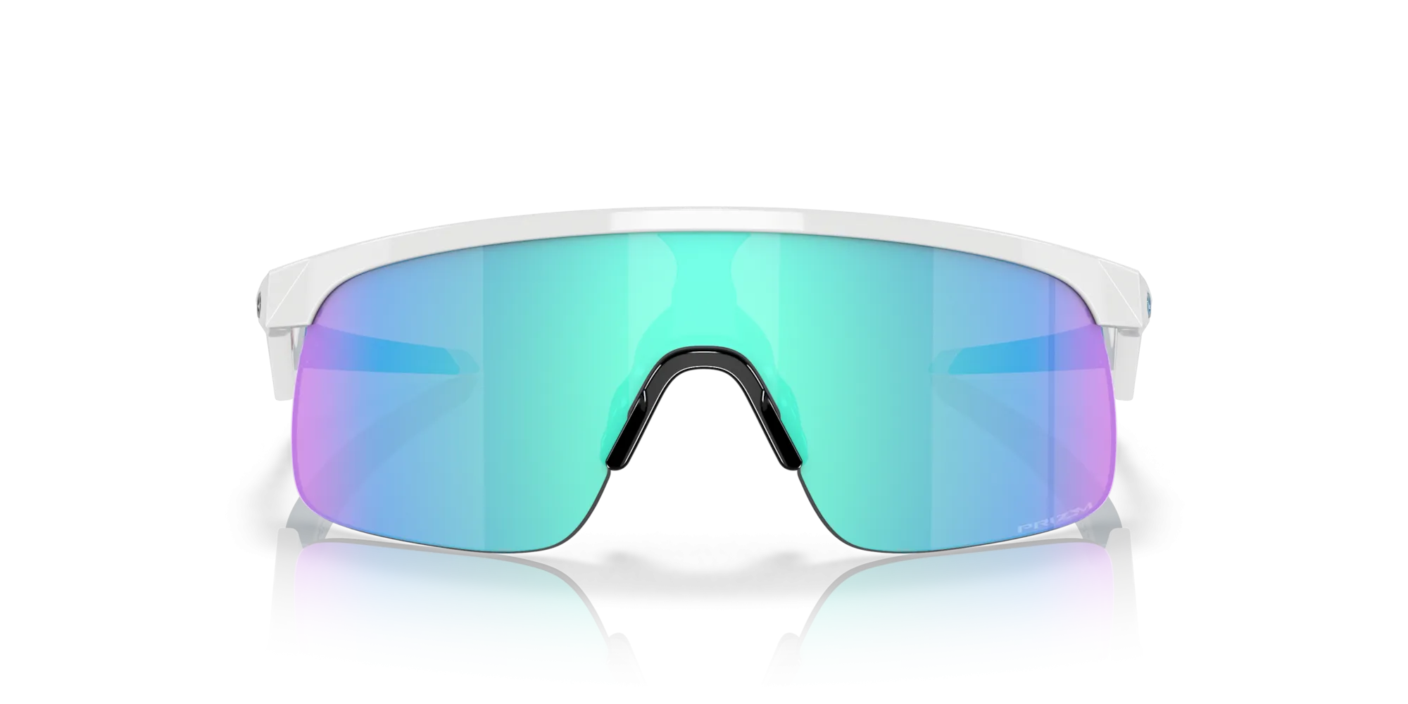 Oakley Resistor Prizm Sapphire Lenses Polished White Frame - (Youth Fit)