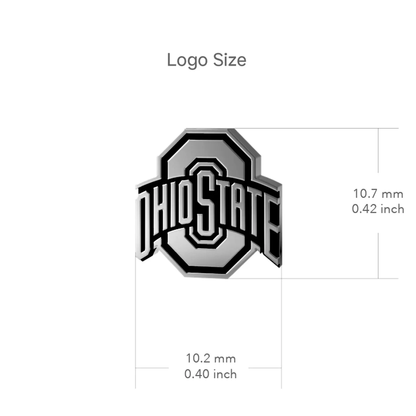 Ohio State University Lapel Pin - Silver